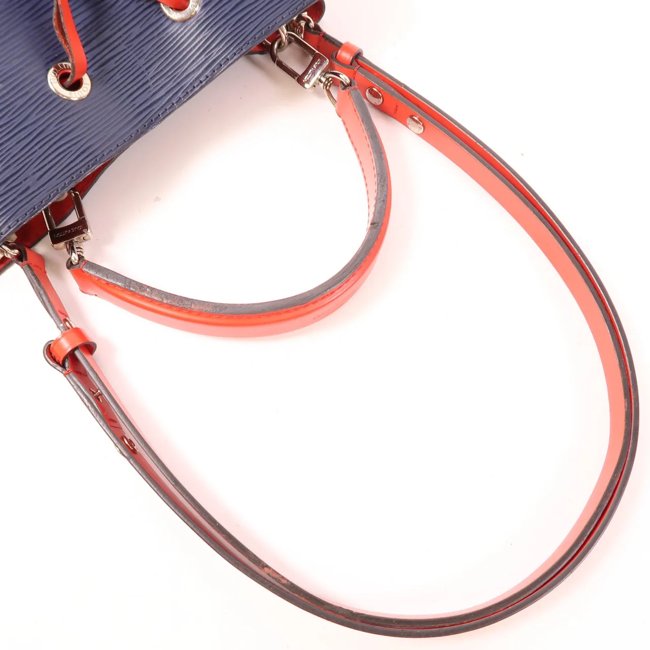 LOUIS VUITTON NeoNoe M54367 兩用包 牛皮 海軍藍 / Indigo/Coquelicot 牛皮 中古品C - 縮圖 7