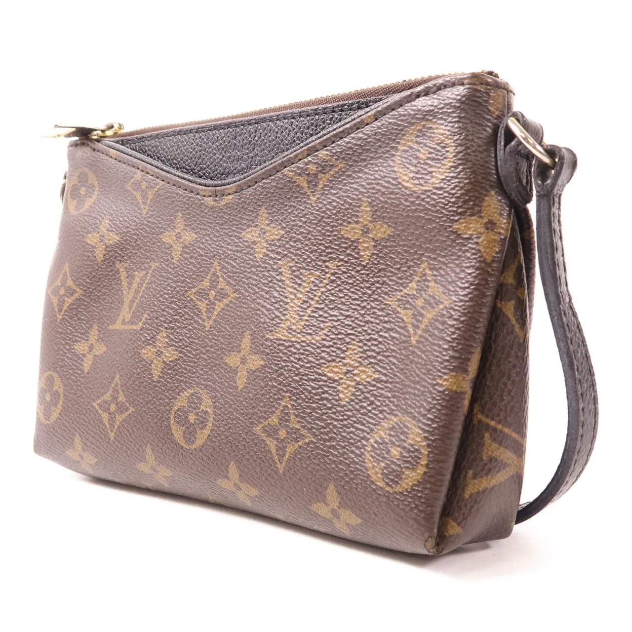 LOUIS VUITTON Pallas M41639 肩背包 塗層帆布 棕色 / 黑色 / Brown 塗層帆布 中古品C - 縮圖 3