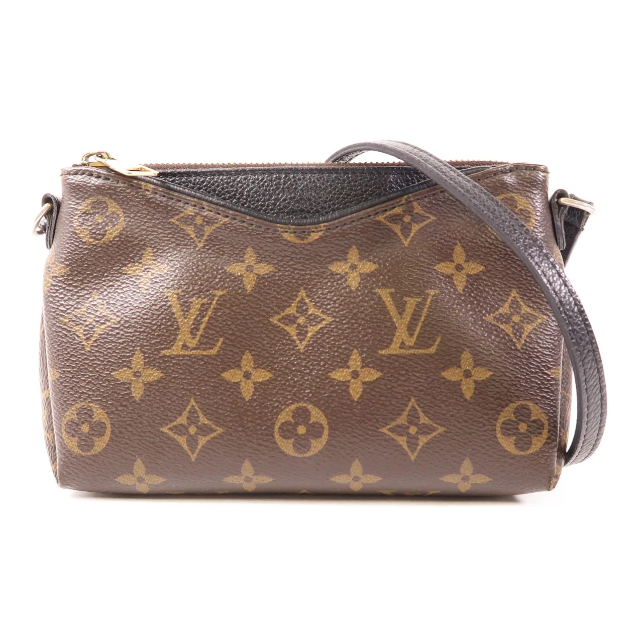 LOUIS VUITTON Pallas M41639 肩背包 塗層帆布 棕色 / Brown