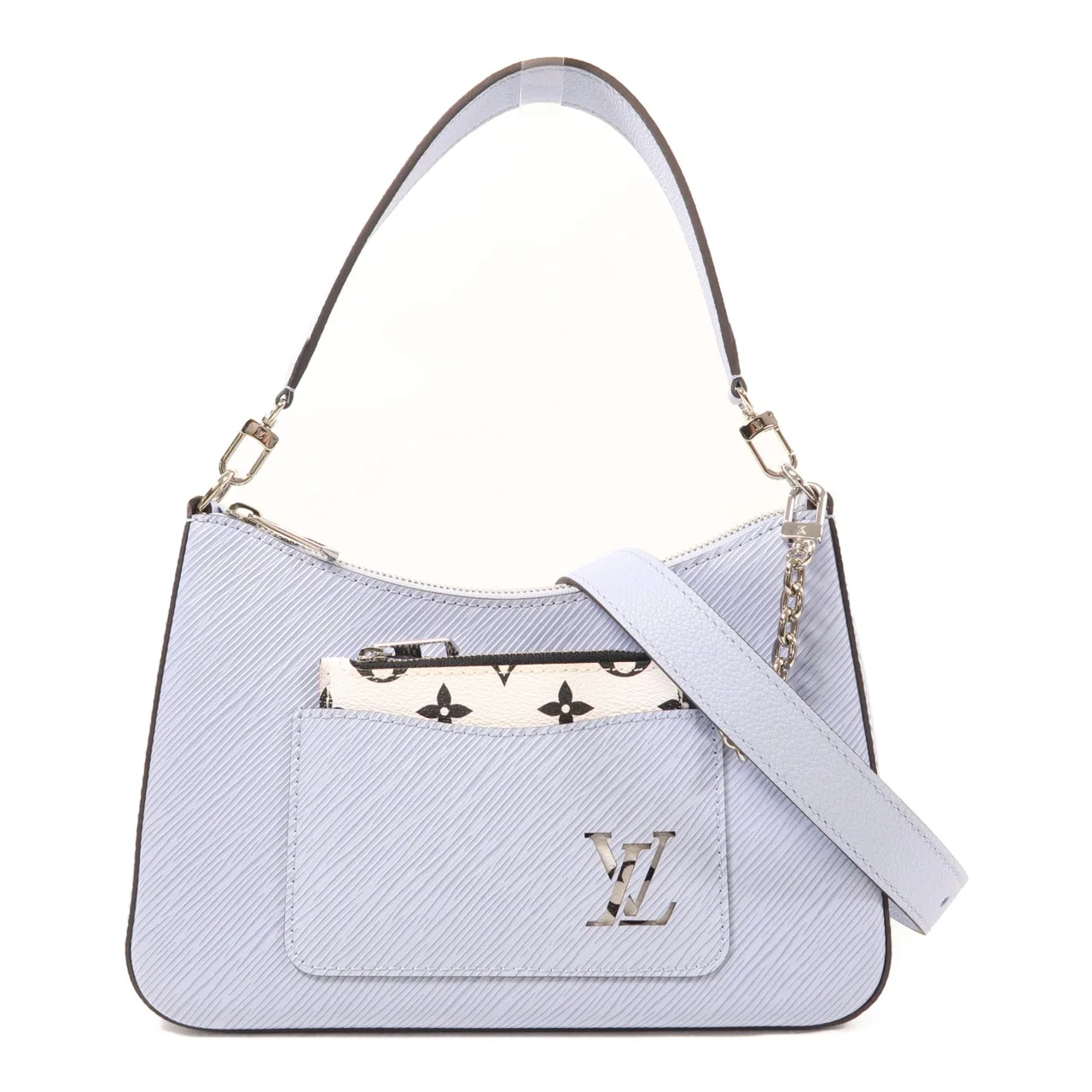LOUIS VUITTON Marelle M59486 2-Way Bag Calfskin 藍色 / Light Blue