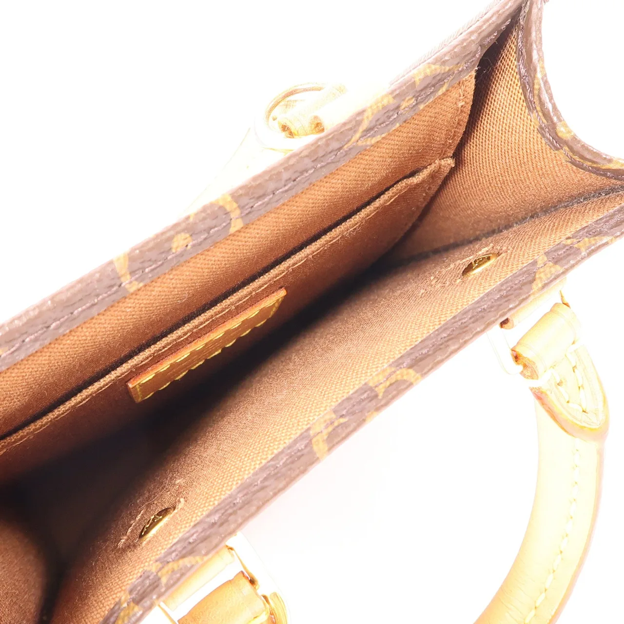 LOUIS VUITTON Petit Sac Plat M81295 兩用包 塗層帆布 棕色 / Brown 塗層帆布 中古品A - 縮圖 5