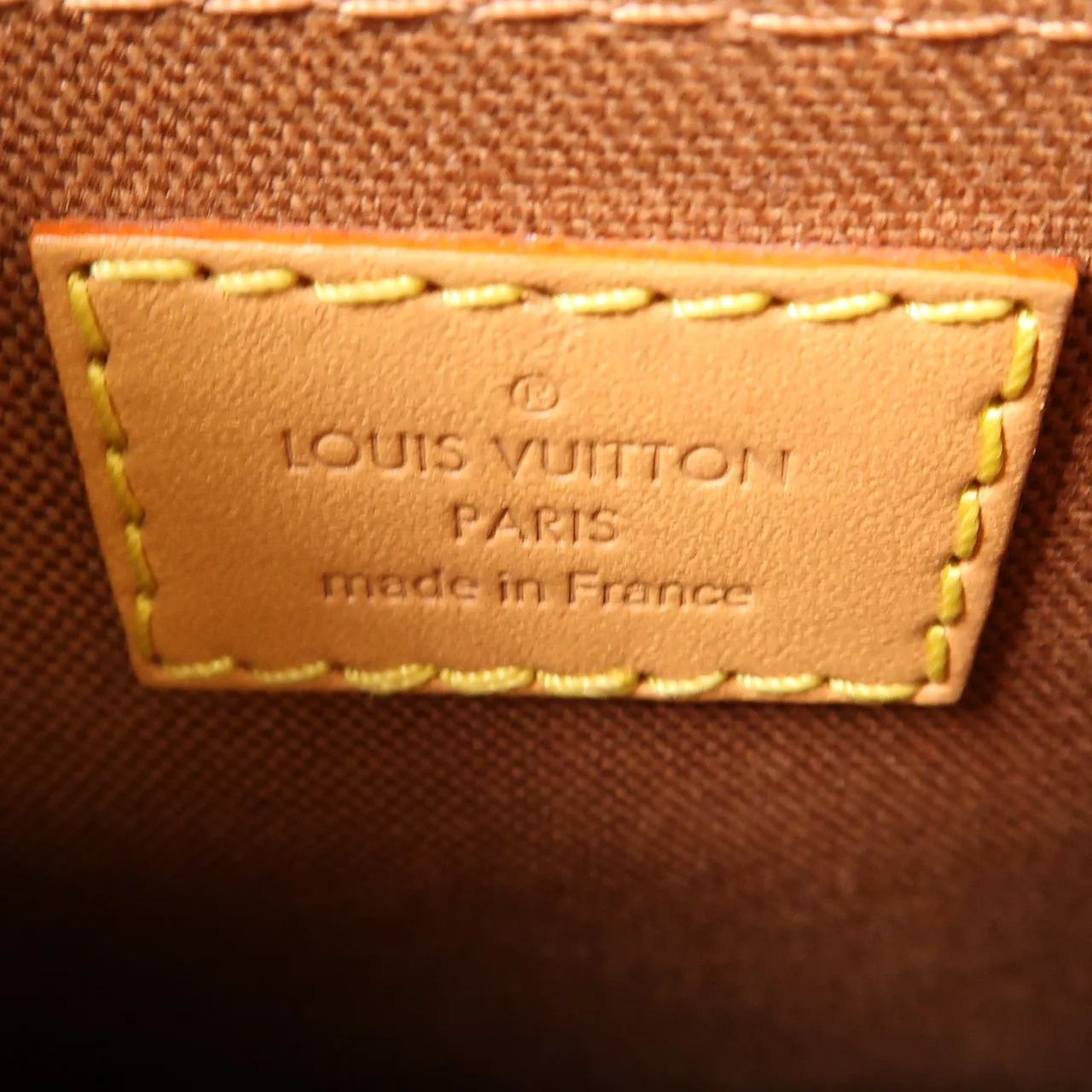 LOUIS VUITTON Petit Sac Plat M81295 兩用包 塗層帆布 棕色 / Brown 塗層帆布 中古品A - 縮圖 6