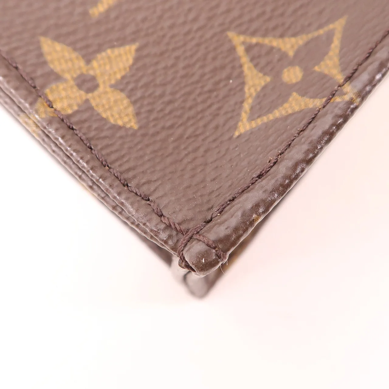 LOUIS VUITTON Petit Sac Plat M81295 兩用包 塗層帆布 棕色 / Brown 塗層帆布 中古品A - 縮圖 10