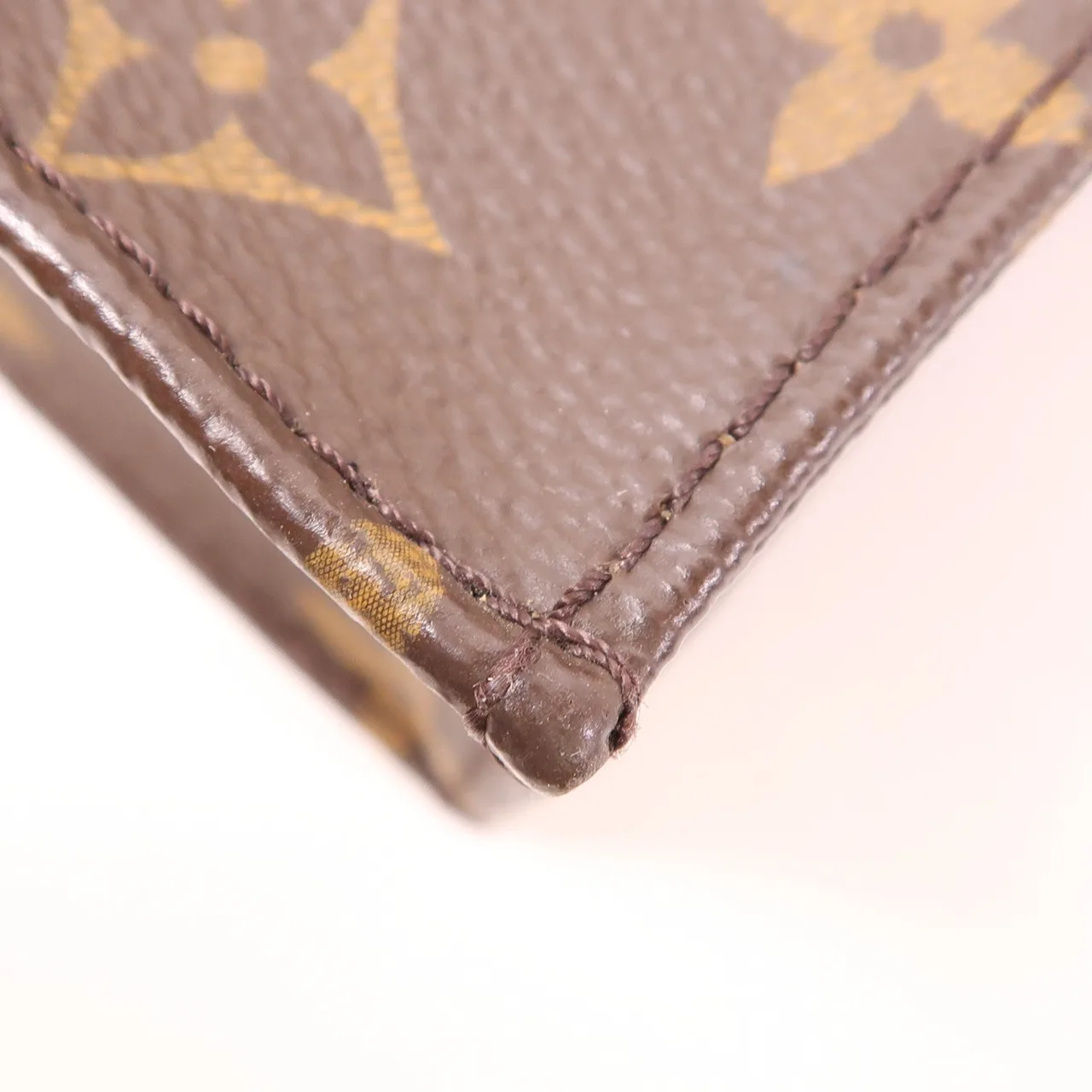 LOUIS VUITTON Petit Sac Plat M81295 兩用包 塗層帆布 棕色 / Brown 塗層帆布 中古品A - 縮圖 11