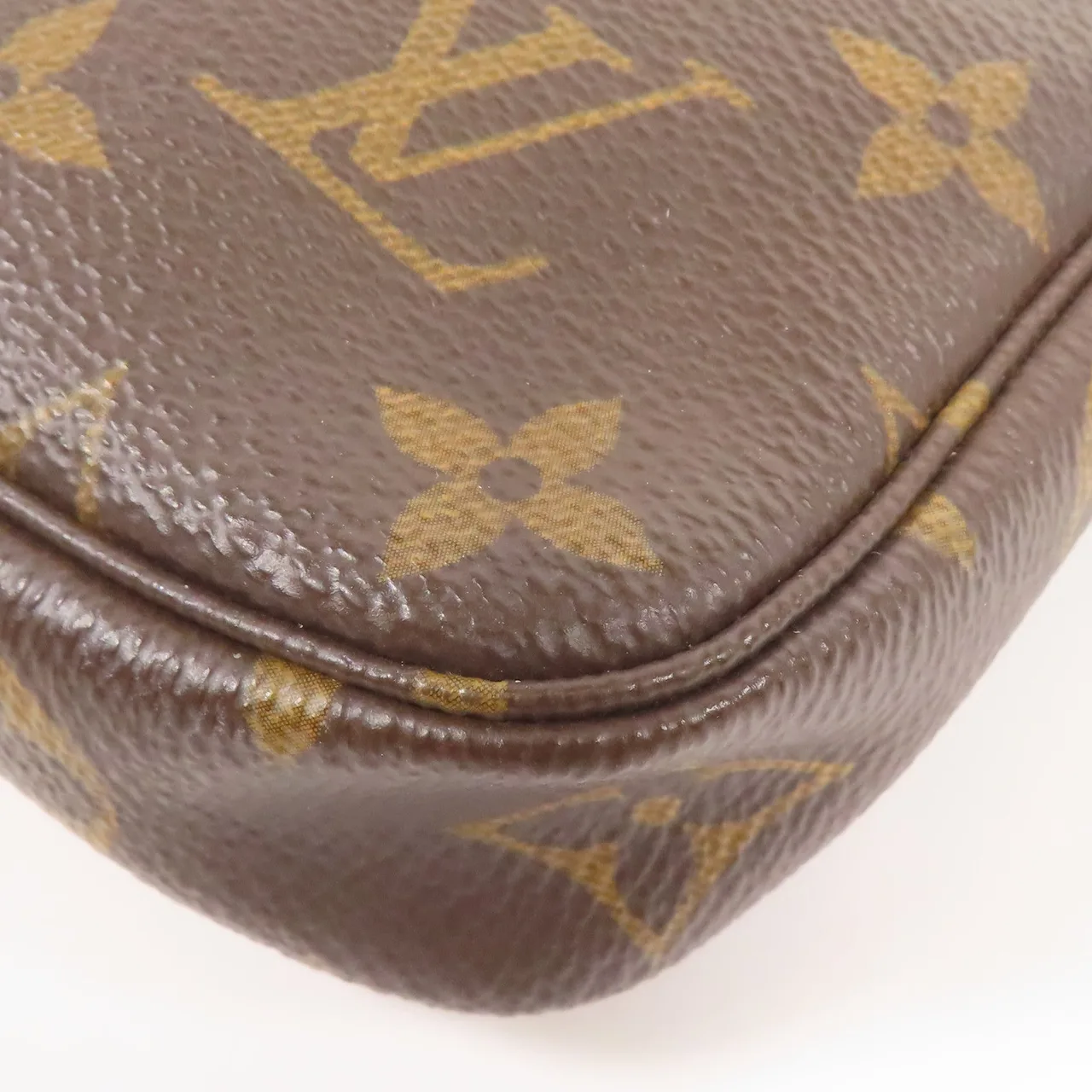 LOUIS VUITTON Pochette Accessoires M58009 化妝箱包 塗層帆布 棕色 / Brown 塗層帆布 中古品B - 縮圖 11