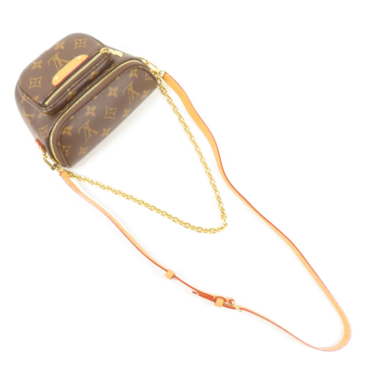 LOUIS VUITTON Bumbag M82335 兩用包 塗層帆布 棕色 / Brown 塗層帆布 中古品A - 縮圖 7