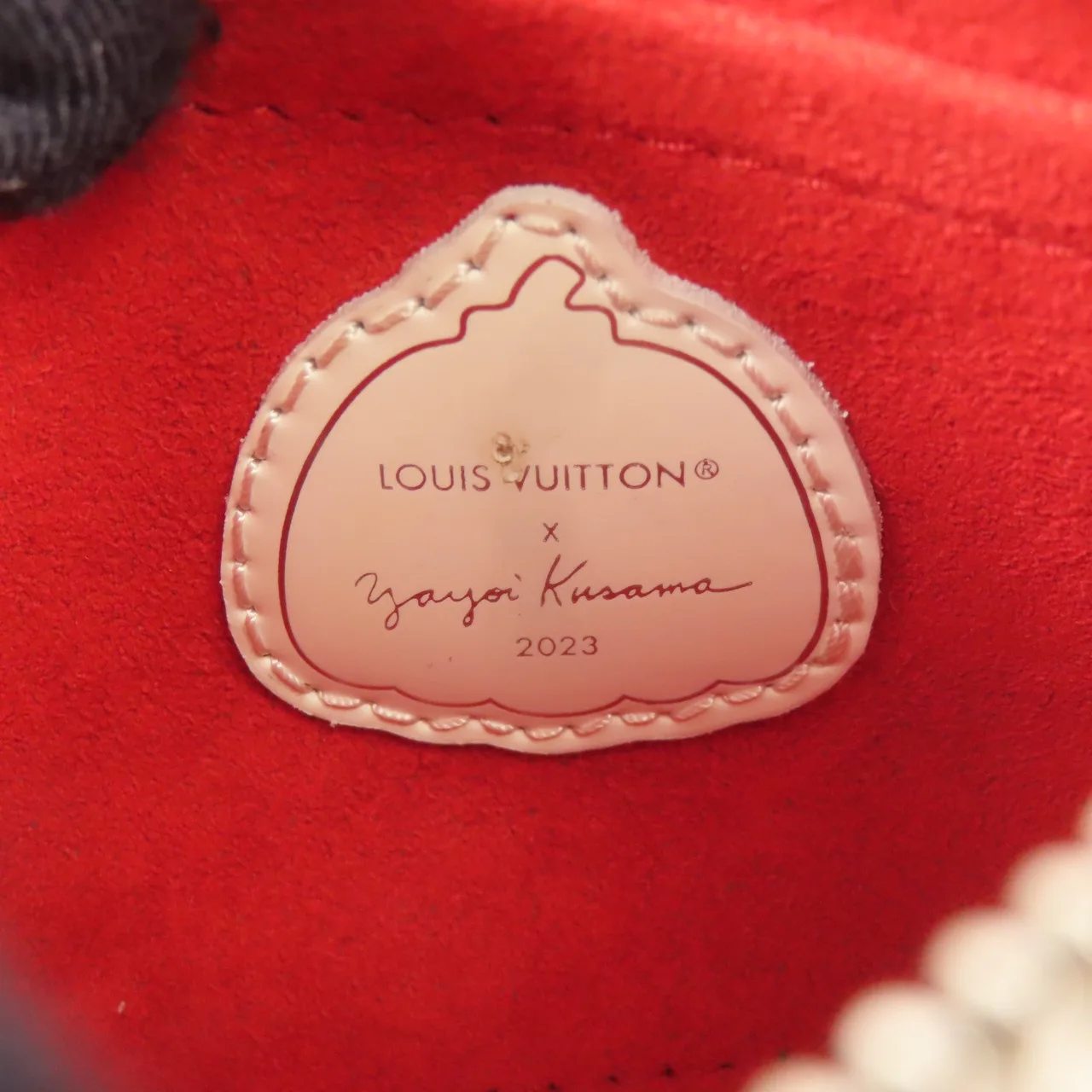 LOUIS VUITTON Marellini M21759 兩用包 牛皮 白色 / 紅色 / White/Red 牛皮 中古品A - 縮圖 6