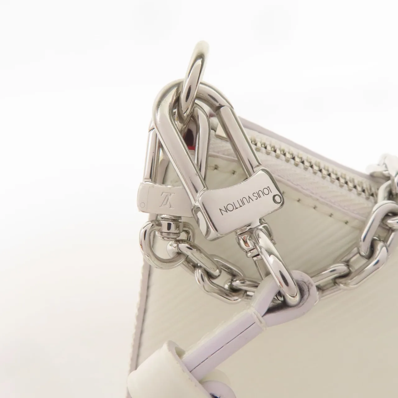 LOUIS VUITTON Marellini M21759 兩用包 牛皮 白色 / 紅色 / White/Red 牛皮 中古品A - 縮圖 7