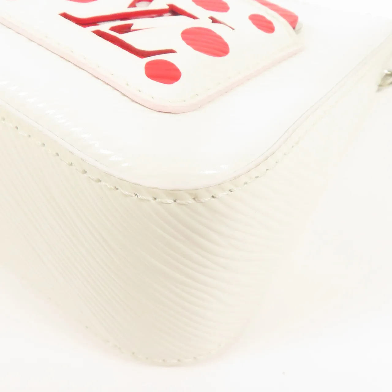 LOUIS VUITTON Marellini M21759 兩用包 牛皮 白色 / 紅色 / White/Red 牛皮 中古品A - 縮圖 14