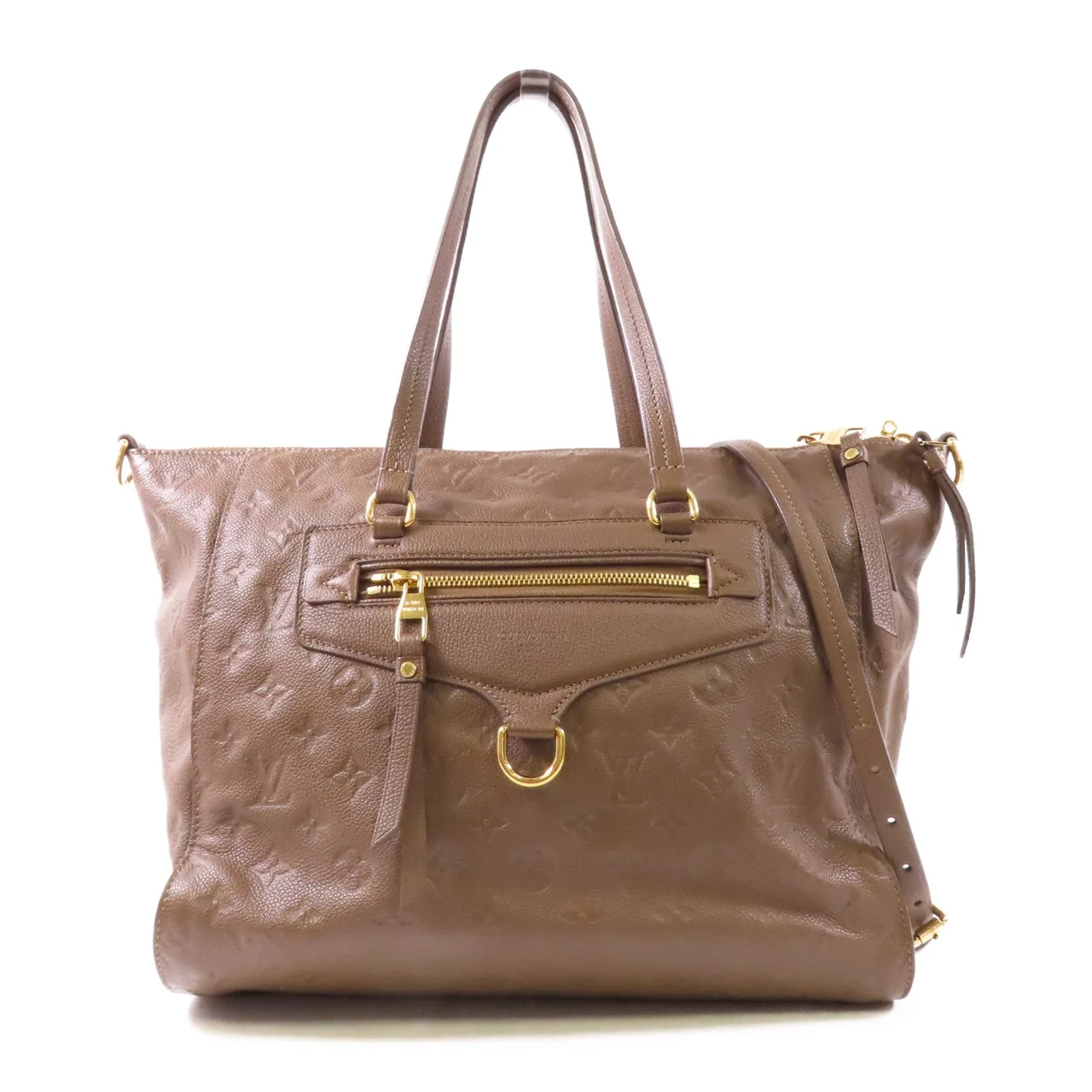 LOUIS VUITTON M93409 2-Way Bag Calfskin 棕色 / Brown