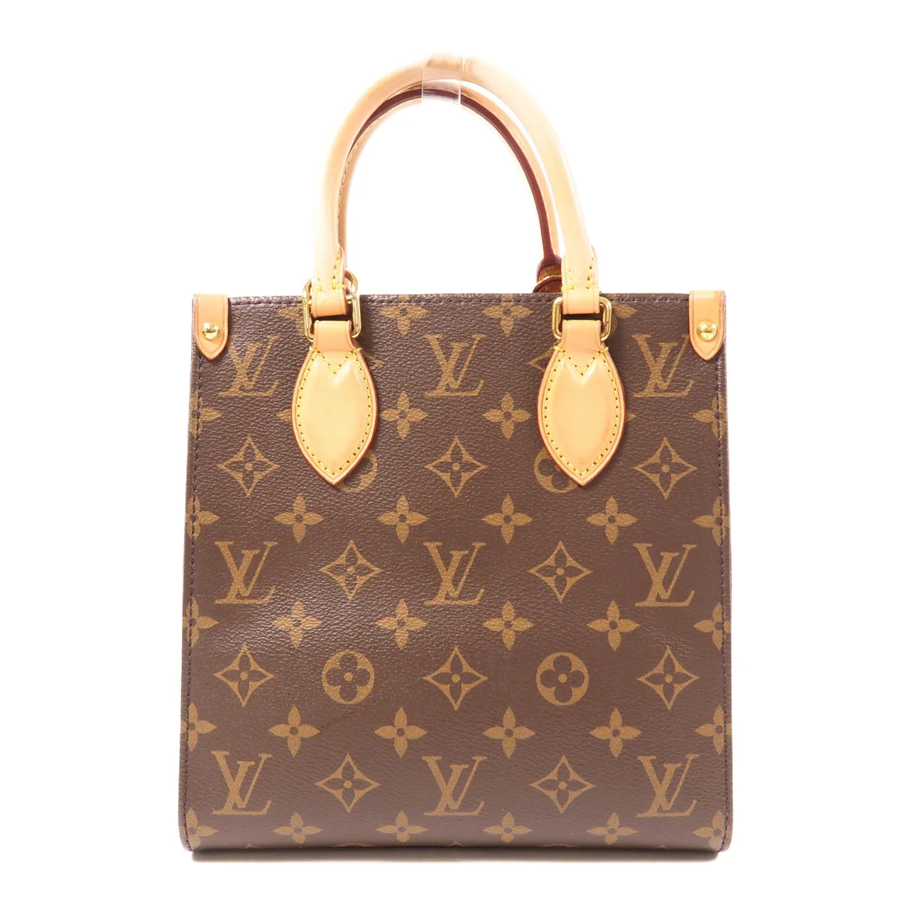 LOUIS VUITTON Sac Plat M45847 兩用包 塗層帆布 棕色 / Brown 塗層帆布 中古品A - 縮圖 2