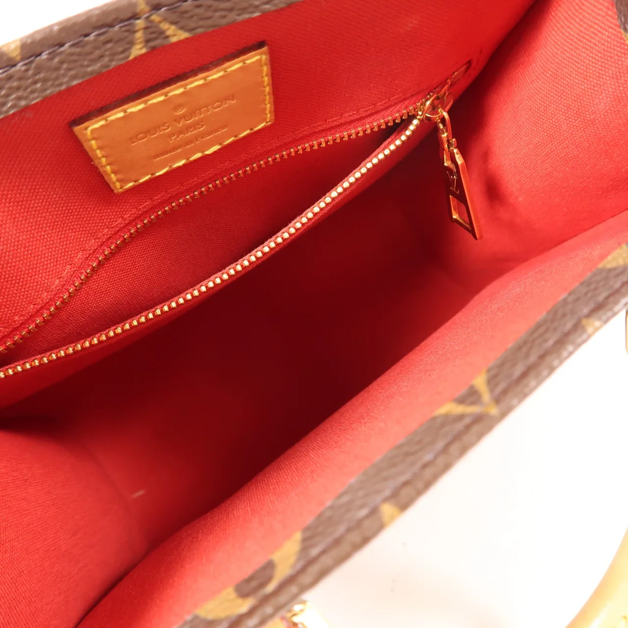 LOUIS VUITTON Sac Plat M45847 兩用包 塗層帆布 棕色 / Brown 塗層帆布 中古品A - 縮圖 5