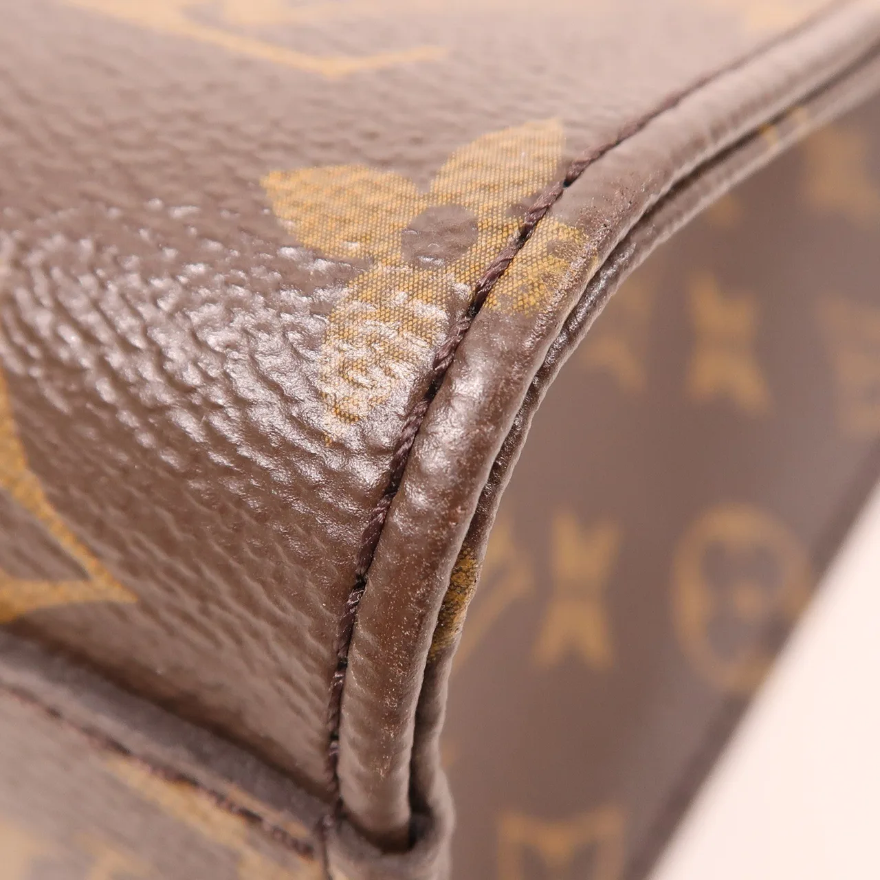 LOUIS VUITTON Sac Plat M45847 兩用包 塗層帆布 棕色 / Brown 塗層帆布 中古品A - 縮圖 8