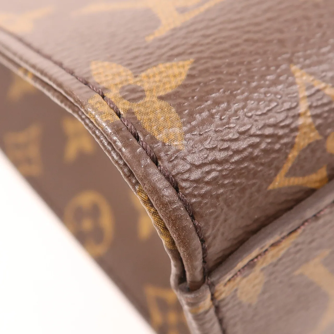 LOUIS VUITTON Sac Plat M45847 兩用包 塗層帆布 棕色 / Brown 塗層帆布 中古品A - 縮圖 9