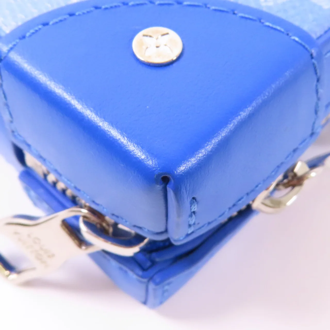 LOUIS VUITTON Soft Trunk M45432 肩背包 塗層帆布 藍色 / 白色 / Blue/White 塗層帆布 中古品A - 縮圖 6