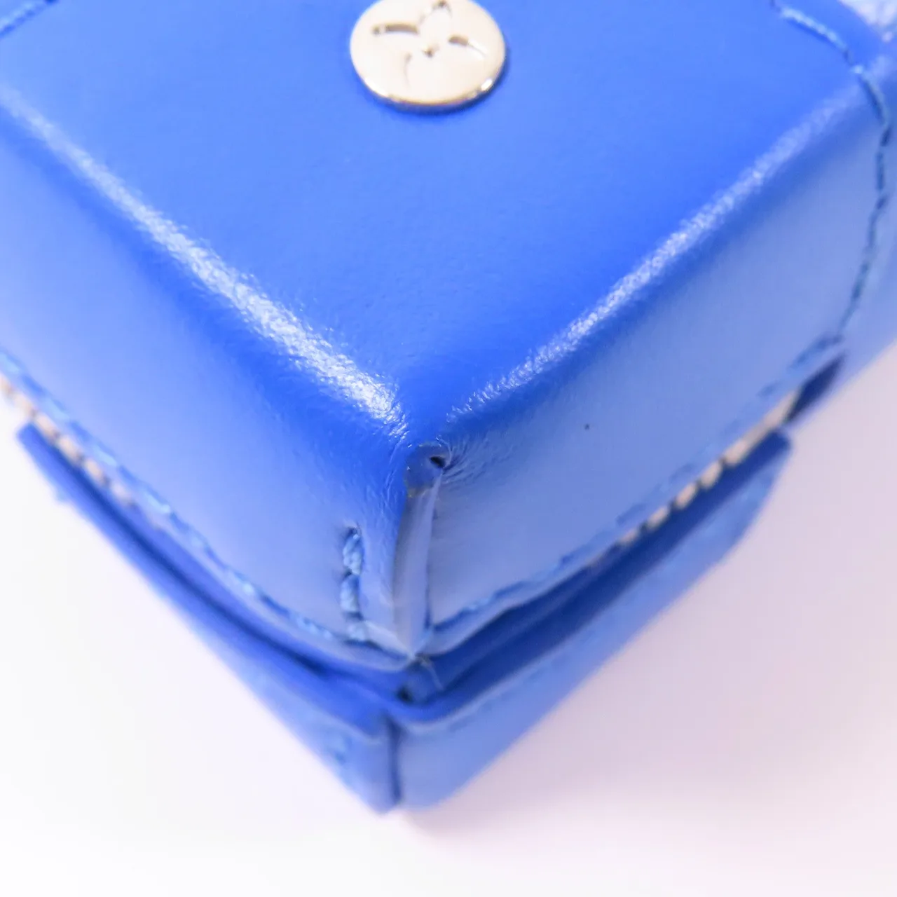 LOUIS VUITTON Soft Trunk M45432 肩背包 塗層帆布 藍色 / 白色 / Blue/White 塗層帆布 中古品A - 縮圖 7