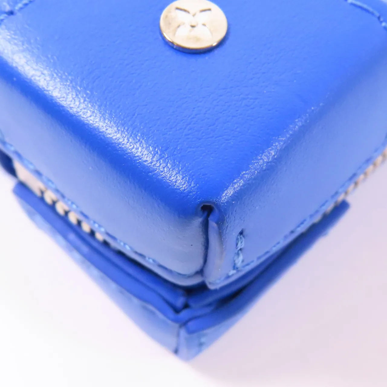 LOUIS VUITTON Soft Trunk M45432 肩背包 塗層帆布 藍色 / 白色 / Blue/White 塗層帆布 中古品A - 縮圖 8