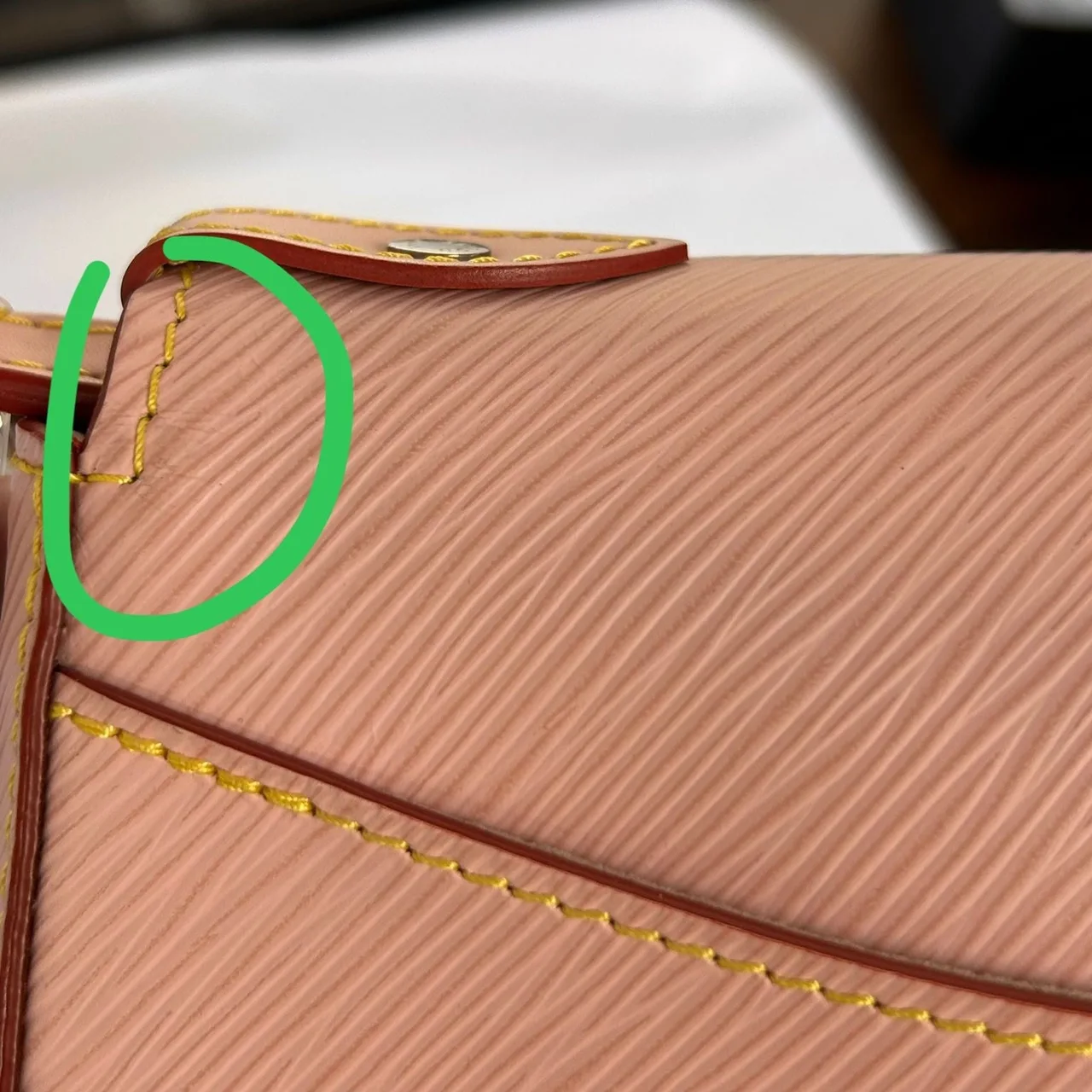 LOUIS VUITTON M54155 肩背包 牛皮 粉色 / Pink 牛皮 中古品A - 縮圖 18