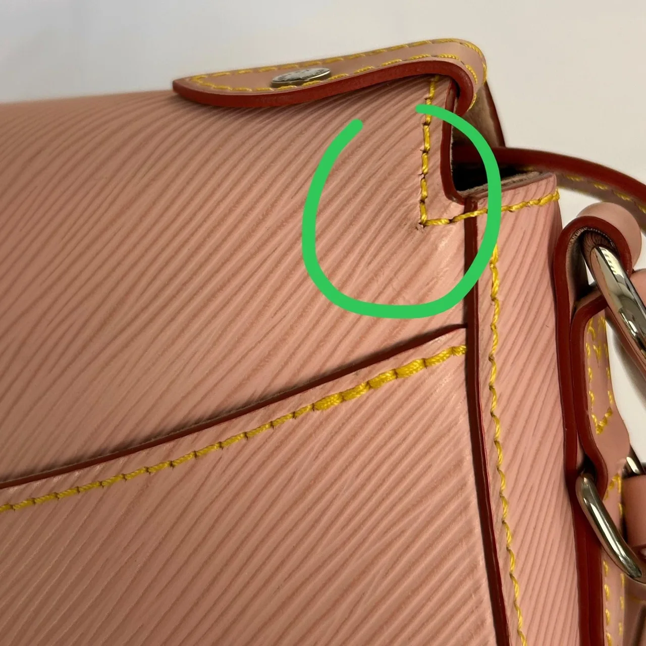 LOUIS VUITTON M54155 肩背包 牛皮 粉色 / Pink 牛皮 中古品A - 縮圖 19