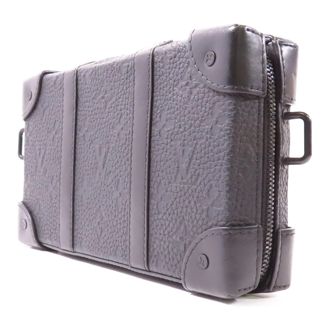 LOUIS VUITTON Soft Trunk M80224 肩背包 牛皮 黑色 / Black 牛皮 中古品A - 縮圖 3