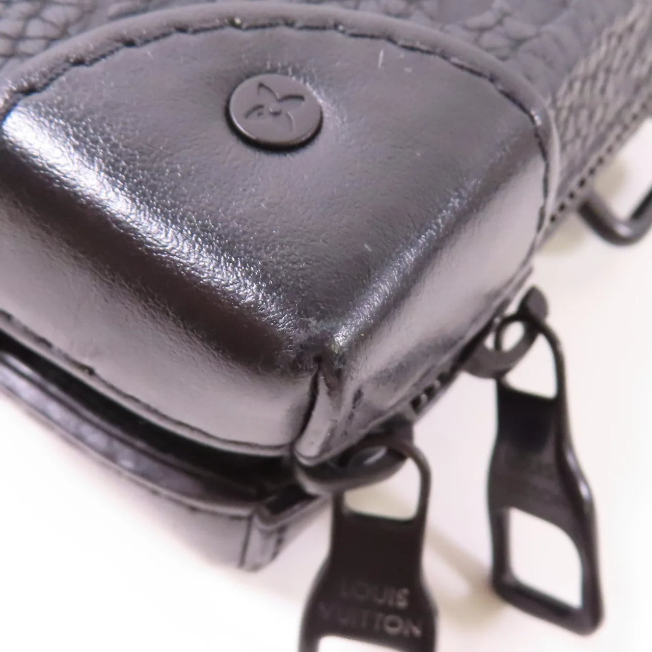 LOUIS VUITTON Soft Trunk M80224 肩背包 牛皮 黑色 / Black 牛皮 中古品A - 縮圖 8