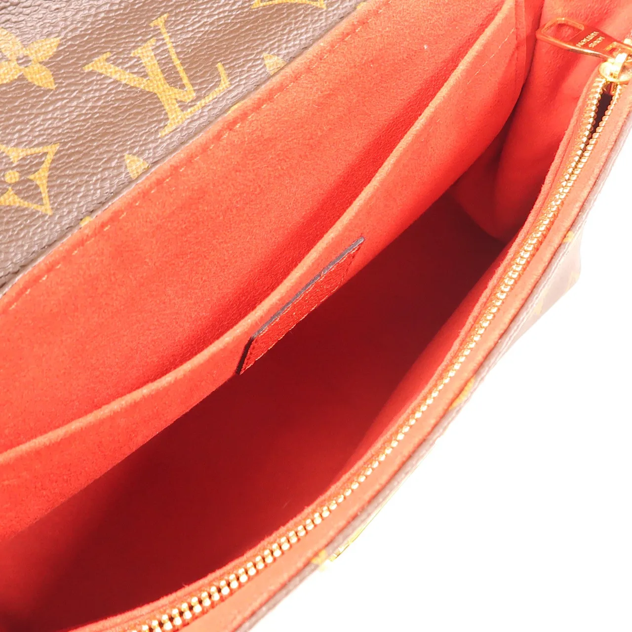 LOUIS VUITTON Saint Placide M43713 肩背包 塗層帆布 棕色 / 紅色 / Marron/Red 塗層帆布 中古品A - 縮圖 5