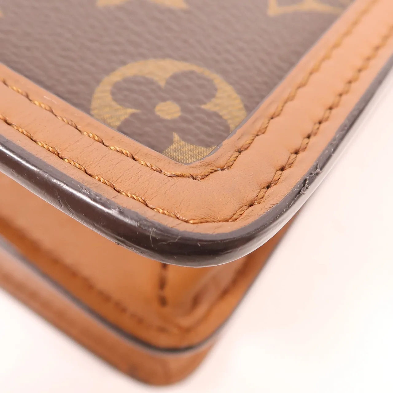 LOUIS VUITTON Mini Dauphine M45959 肩背包 塗層帆布 棕色 / Brown 塗層帆布 中古品B - 縮圖 11