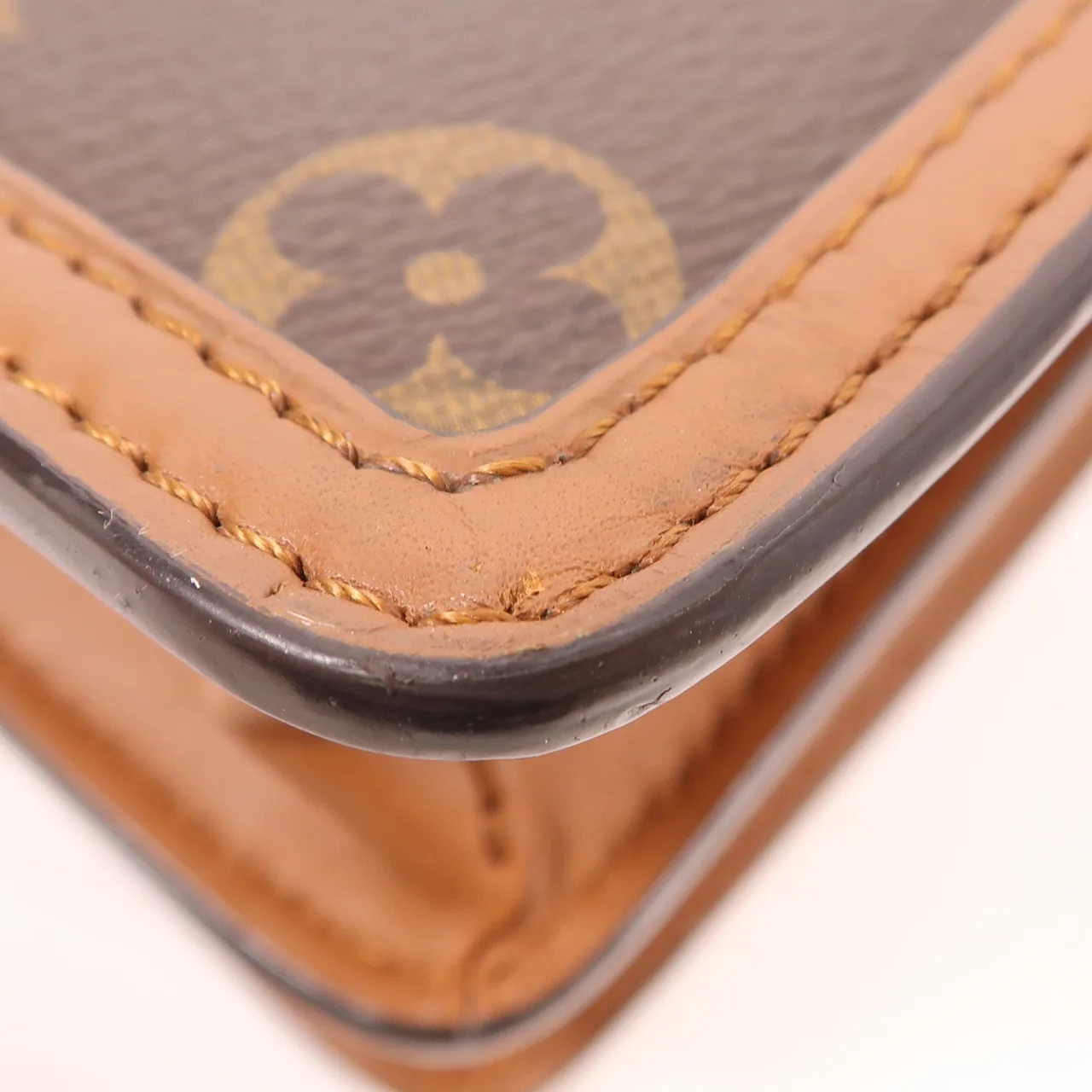 LOUIS VUITTON Mini Dauphine M45959 肩背包 塗層帆布 棕色 / Brown 塗層帆布 中古品B - 縮圖 12