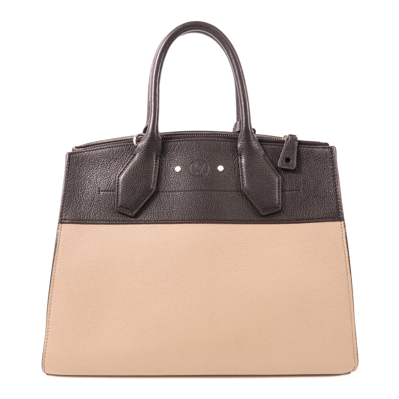 LOUIS VUITTON Steamer M54314 兩用包 牛皮 黑色 / 米色 / Black/Beige 牛皮 中古品A - 縮圖 2