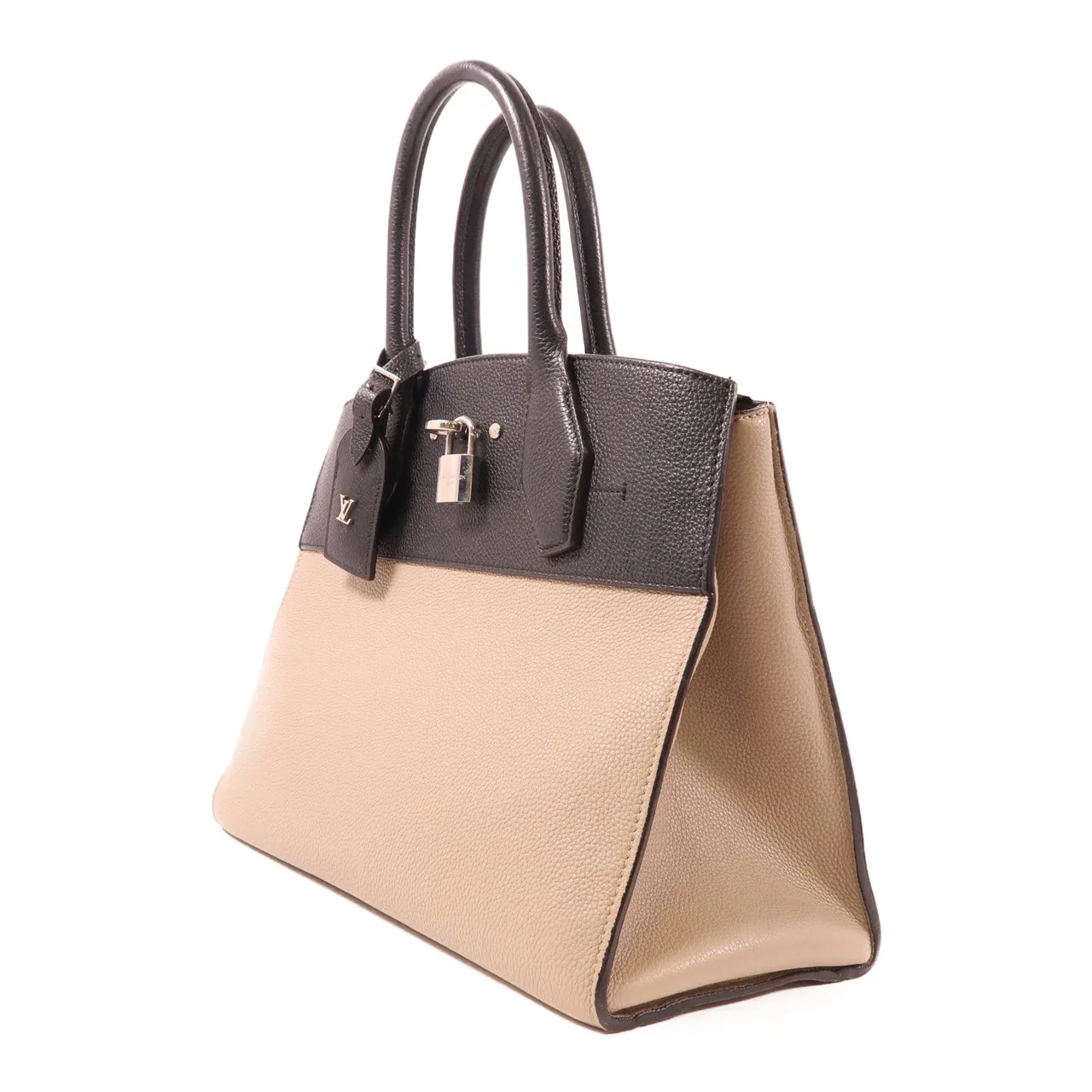 LOUIS VUITTON Steamer M54314 兩用包 牛皮 黑色 / 米色 / Black/Beige 牛皮 中古品A - 縮圖 3