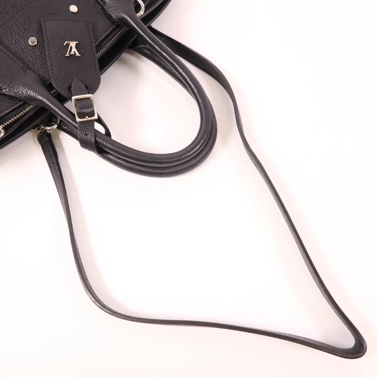 LOUIS VUITTON Steamer M54314 兩用包 牛皮 黑色 / 米色 / Black/Beige 牛皮 中古品A - 縮圖 7