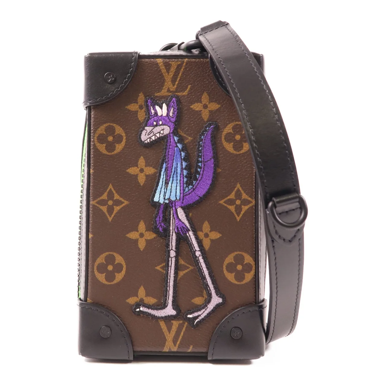 LOUIS VUITTON Soft Trunk M80144 Shoulder Bag Coated Canvas 棕色 / 多種顏色 / BR/BK/PP/BL/GR