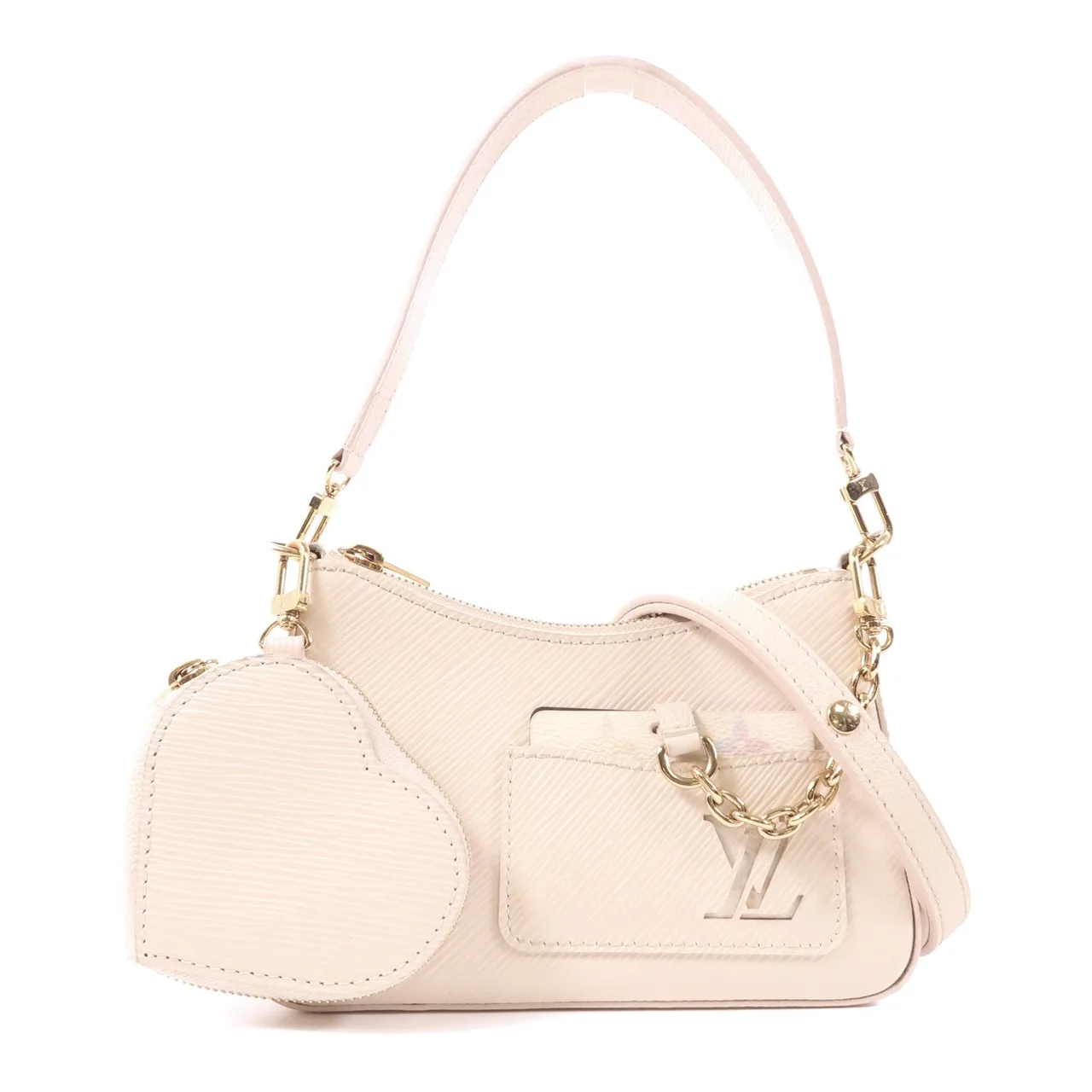 LOUIS VUITTON Marellini M22941 2-Way Bag Leather 米色 / Beige