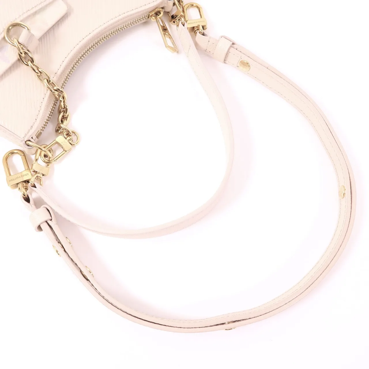 LOUIS VUITTON Marellini M22941 兩用包 皮革 米色 / Beige 皮革 中古品A - 縮圖 7