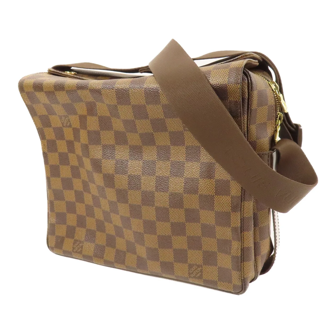LOUIS VUITTON Naviglio N45255 肩背包 塗層帆布 棕色 / Marron 塗層帆布 中古品B - 縮圖 3