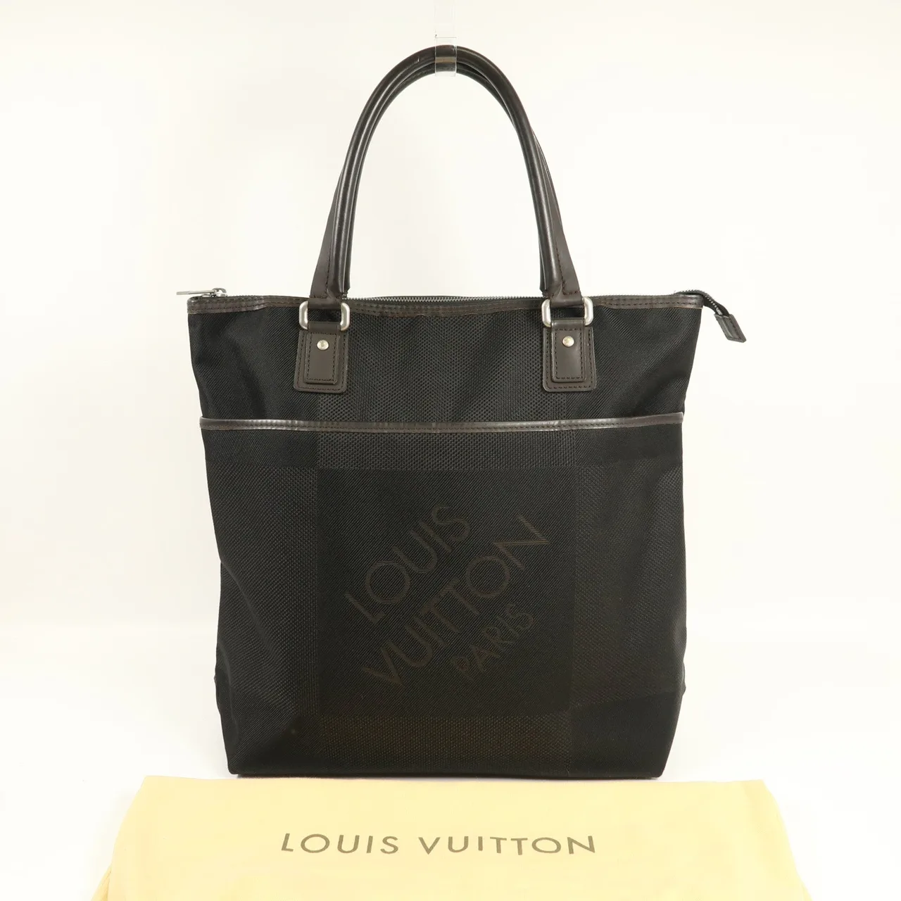 LOUIS VUITTON M93085 托特包 帆布 棕色 / Black 帆布 中古品C - 縮圖 16