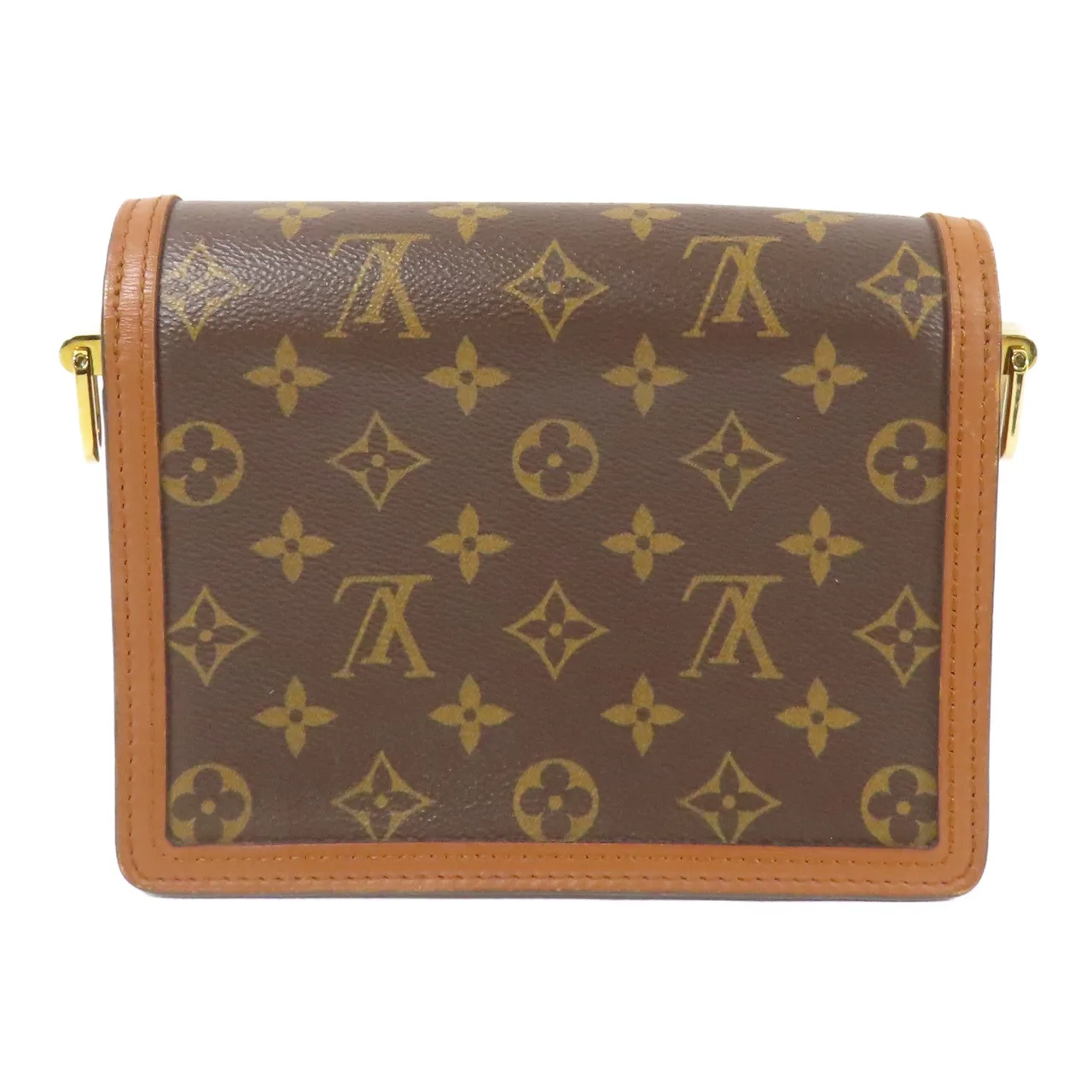 LOUIS VUITTON Mini Dauphine M44580 肩背包 塗層帆布 棕色 / Brown/Marron 塗層帆布 中古品B - 縮圖 2