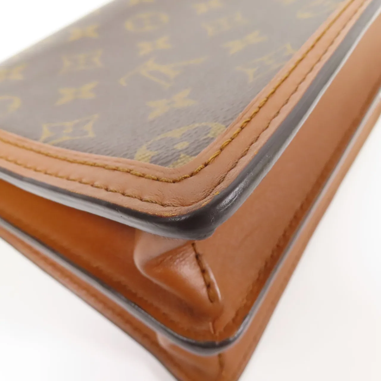 LOUIS VUITTON Mini Dauphine M44580 肩背包 塗層帆布 棕色 / Brown/Marron 塗層帆布 中古品B - 縮圖 7