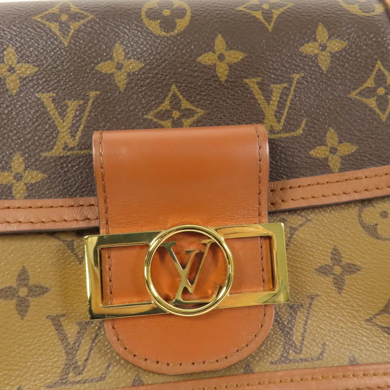 LOUIS VUITTON Mini Dauphine M44580 肩背包 塗層帆布 棕色 / Brown/Marron 塗層帆布 中古品B - 縮圖 11