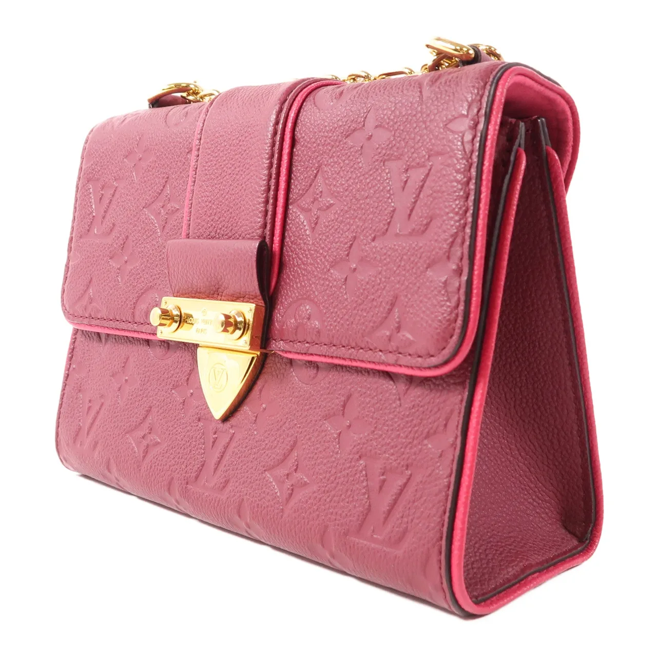 LOUIS VUITTON M44241 肩背包 牛皮 粉色 / Aurore 牛皮 中古品B - 縮圖 3