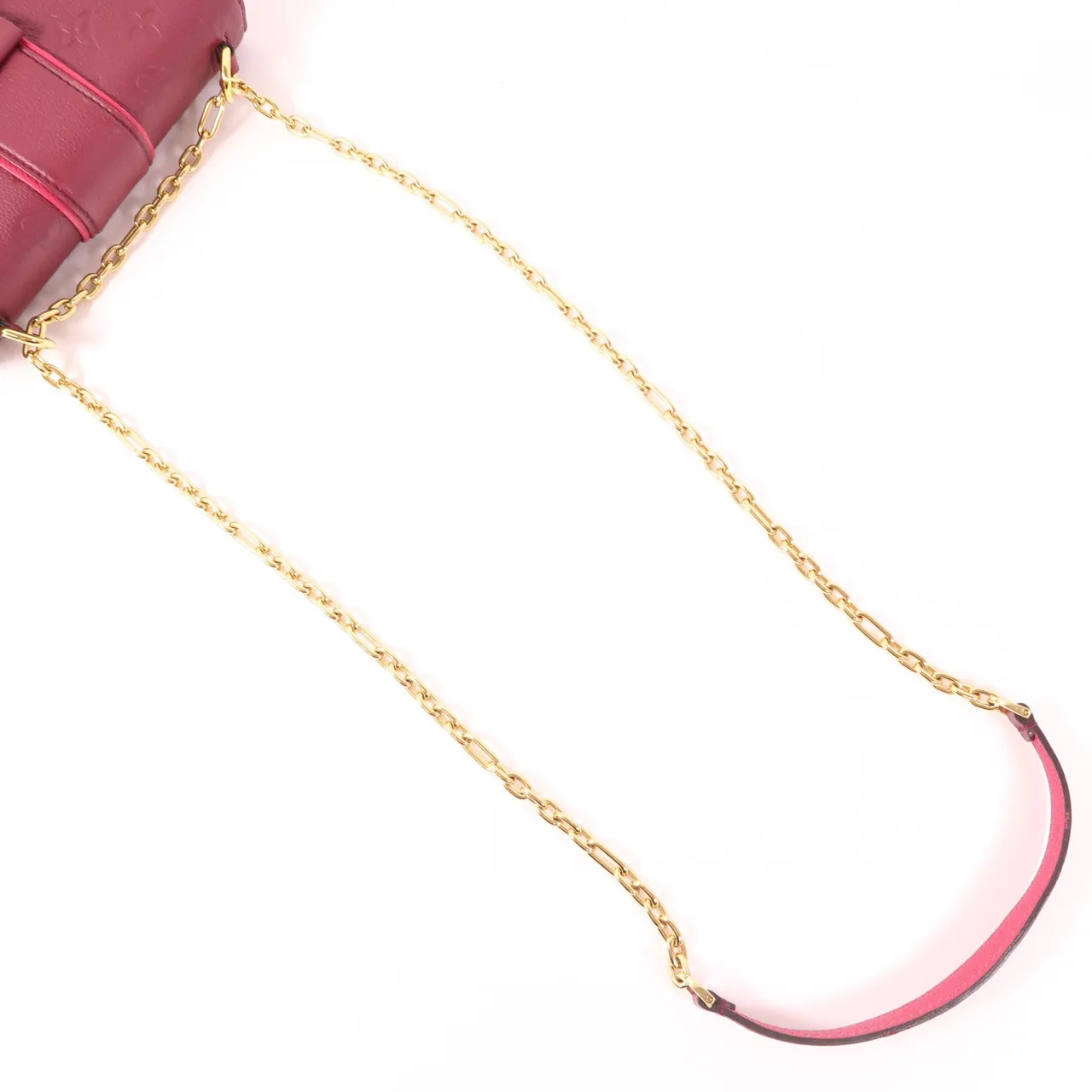 LOUIS VUITTON M44241 肩背包 牛皮 粉色 / Aurore 牛皮 中古品B - 縮圖 8