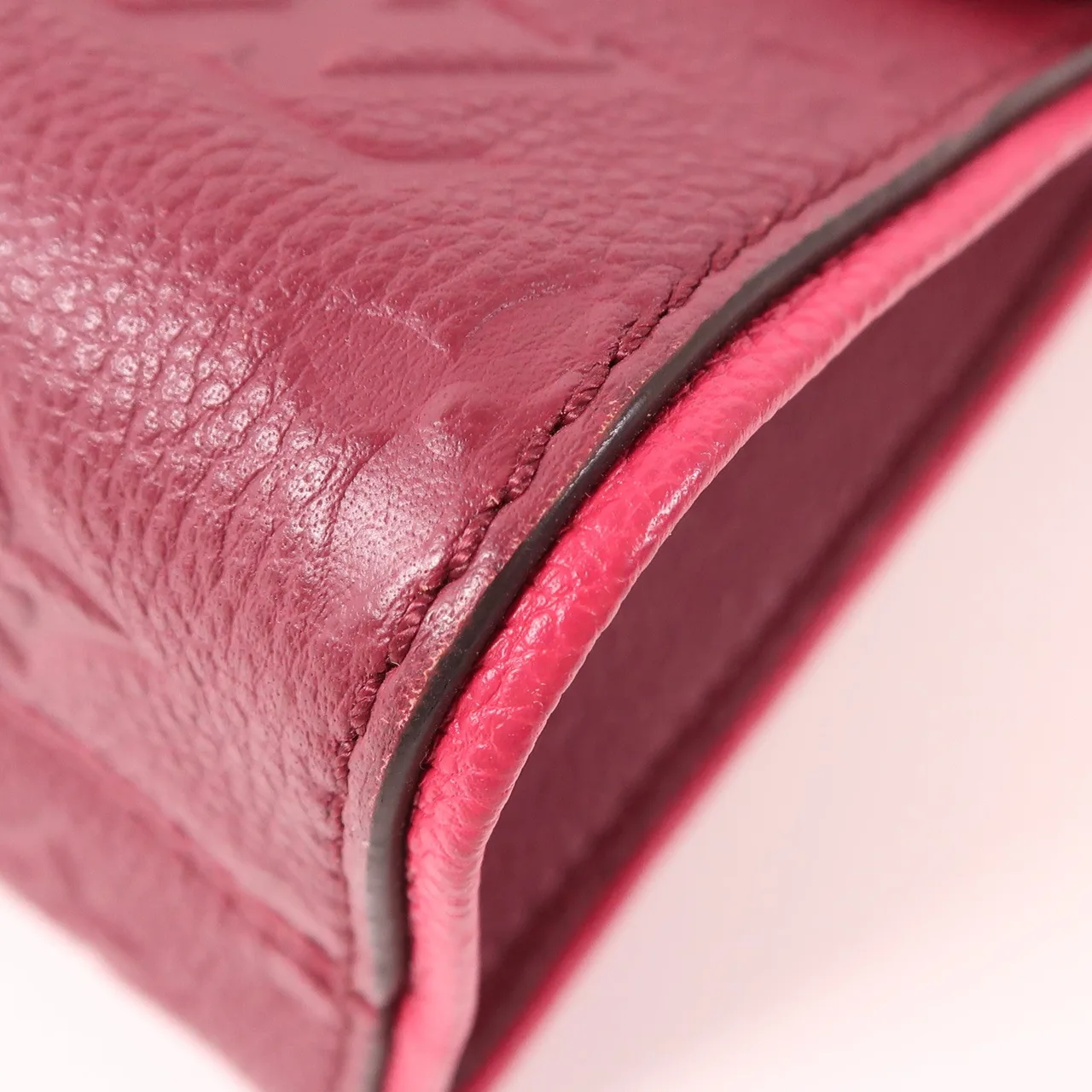 LOUIS VUITTON M44241 肩背包 牛皮 粉色 / Aurore 牛皮 中古品B - 縮圖 9