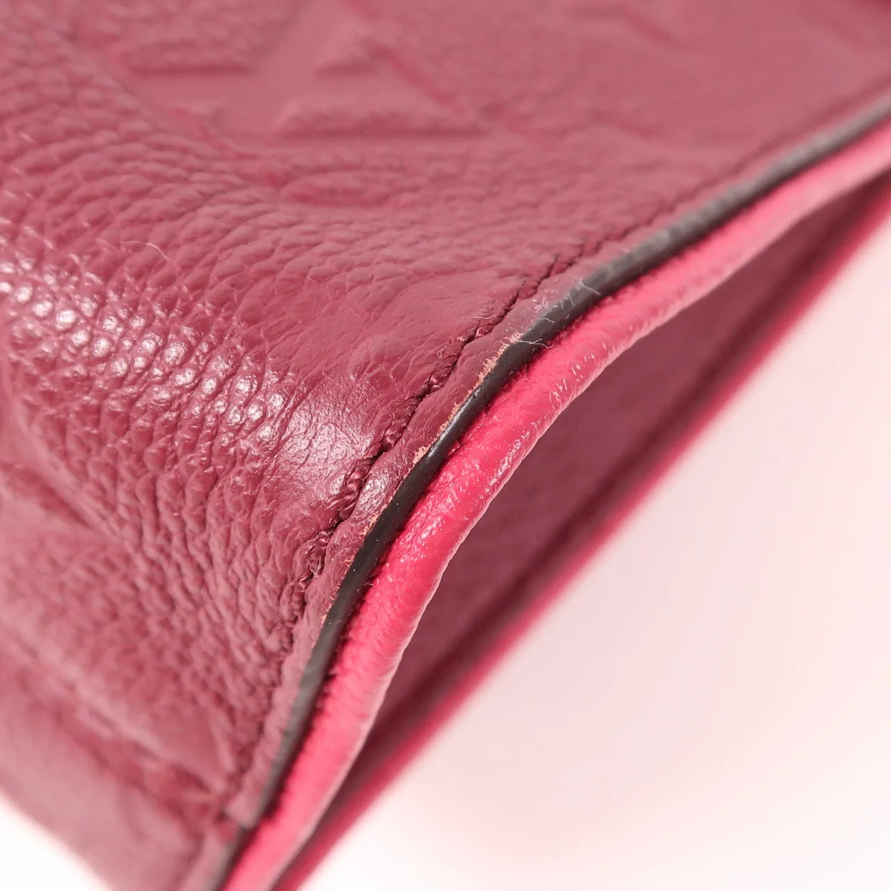 LOUIS VUITTON M44241 肩背包 牛皮 粉色 / Aurore 牛皮 中古品B - 縮圖 11