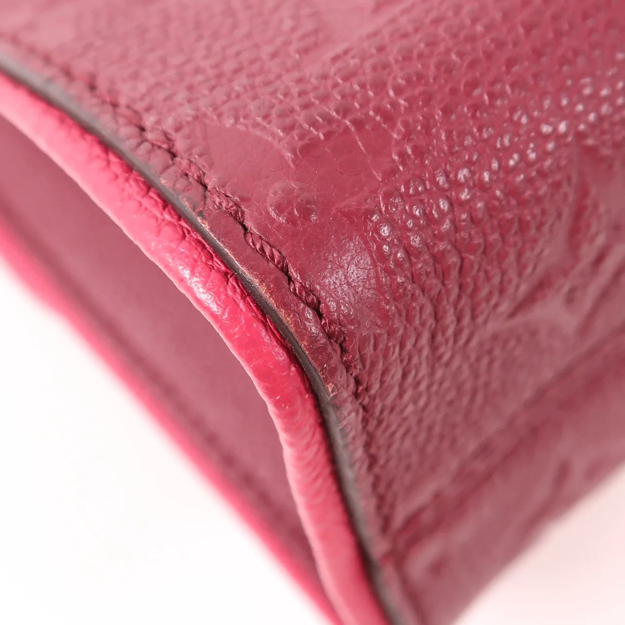 LOUIS VUITTON M44241 肩背包 牛皮 粉色 / Aurore 牛皮 中古品B - 縮圖 12