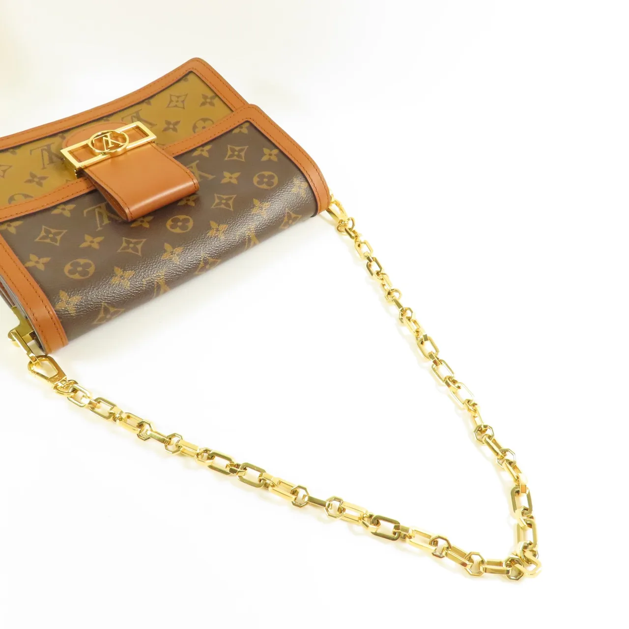 LOUIS VUITTON Dauphine M44391 兩用包 塗層帆布 棕色 / Brown/Marron 塗層帆布 中古品B - 縮圖 8