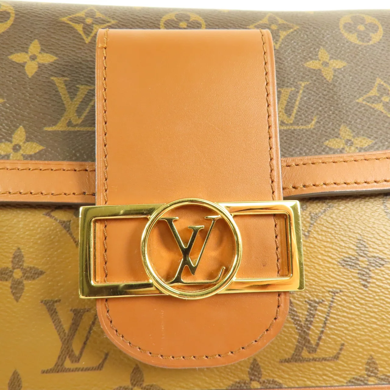 LOUIS VUITTON Dauphine M44391 兩用包 塗層帆布 棕色 / Brown/Marron 塗層帆布 中古品B - 縮圖 11