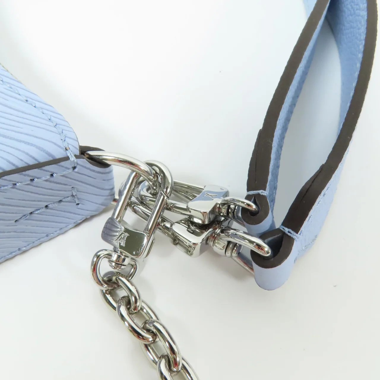 LOUIS VUITTON Marelle M59486 兩用包 牛皮 藍色 / Light Blue 牛皮 中古品A - 縮圖 15