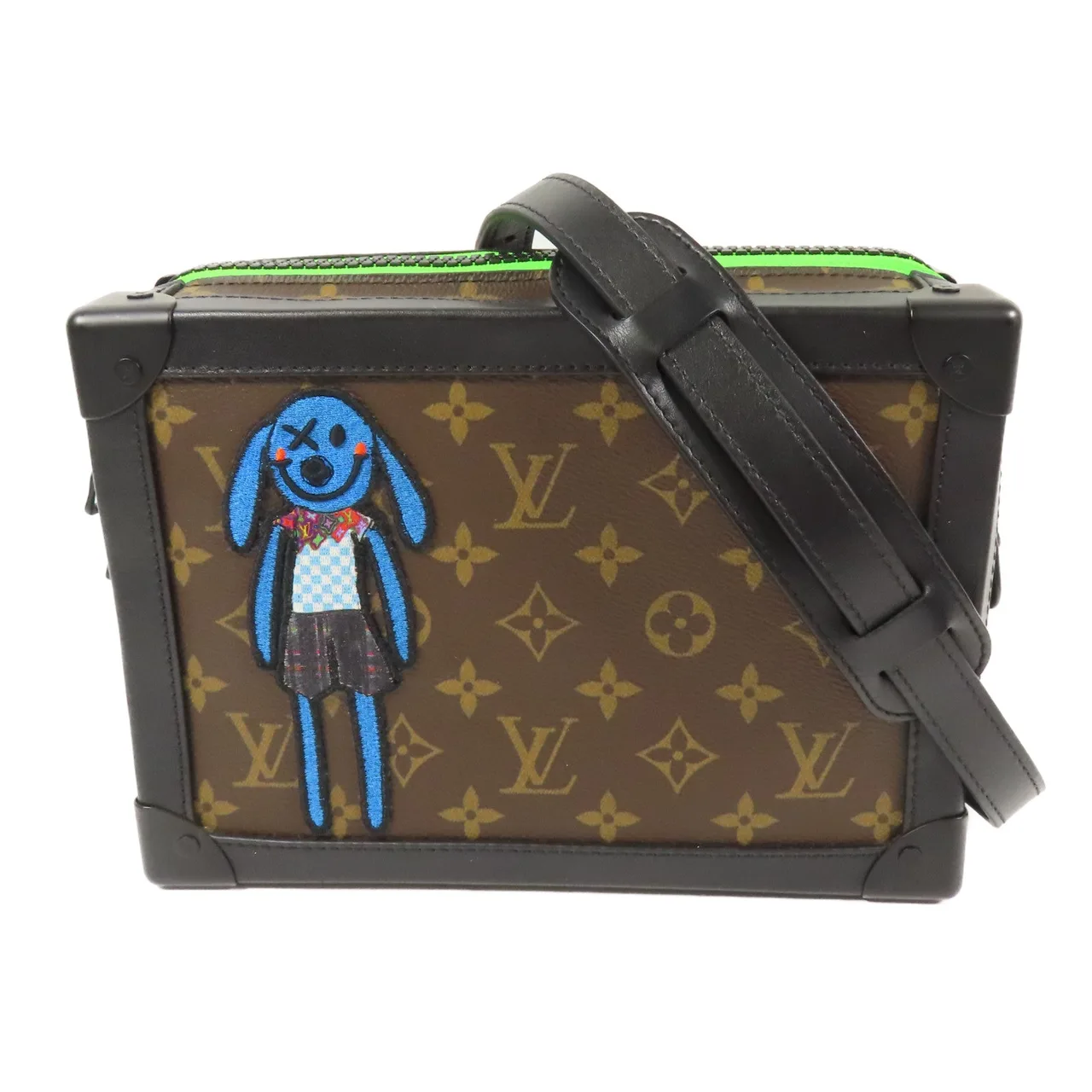 LOUIS VUITTON Soft Trunk M45619 Shoulder Bag Coated Canvas 棕色 / BK/BR/GR/BL