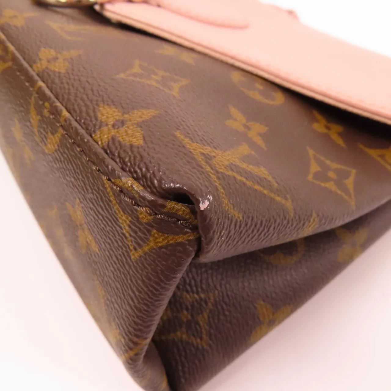 LOUIS VUITTON Saint Michel M44033 肩背包 塗層帆布 棕色 / 粉色 / Brown/Pink 塗層帆布 中古品A - 縮圖 6