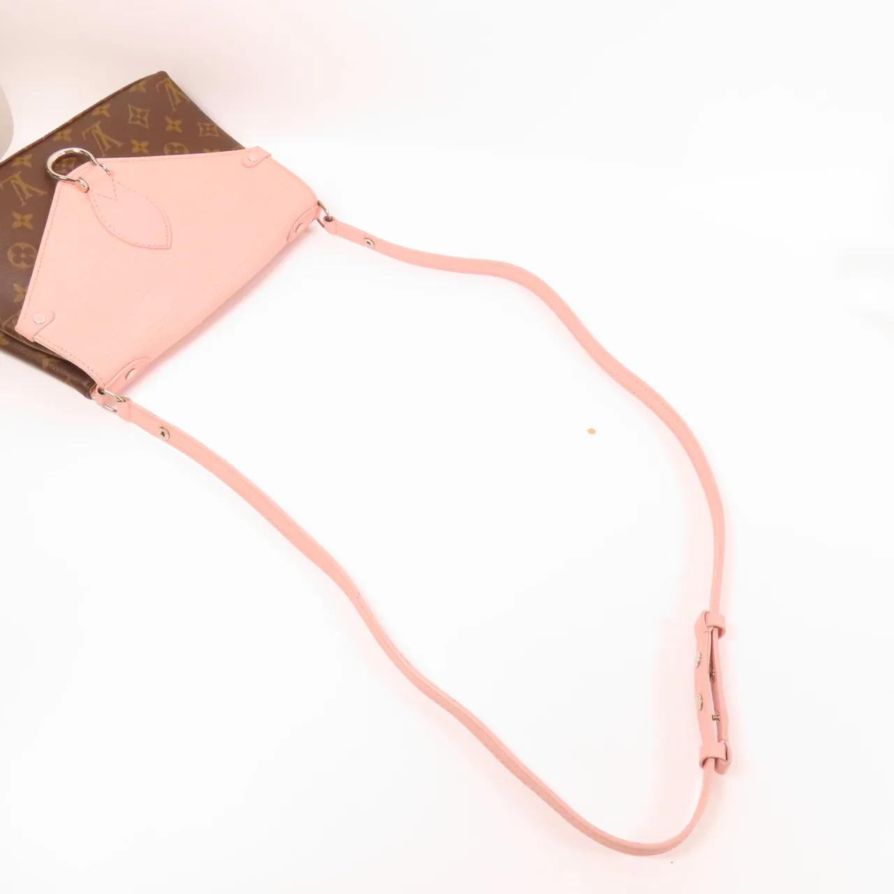 LOUIS VUITTON Saint Michel M44033 肩背包 塗層帆布 棕色 / 粉色 / Brown/Pink 塗層帆布 中古品A - 縮圖 10